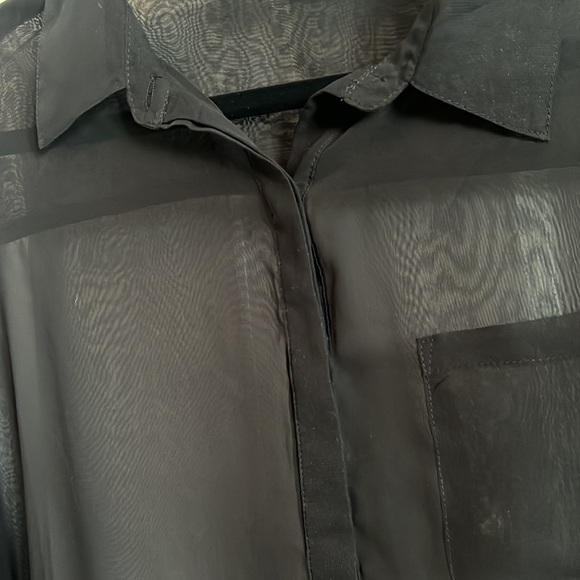 Ricki’s See-Through Long Sleeve Dress Shirt - Picture 2 of 5